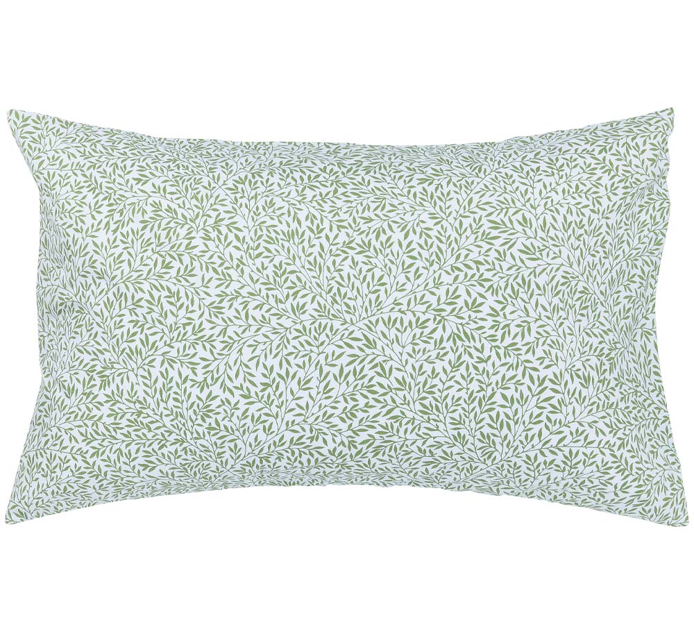 Lemon Tree Leaf Green Standard Pillowcase Pair